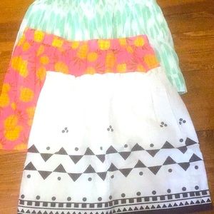 Bundle of 3 J Crew skirts sizes 10 & medium